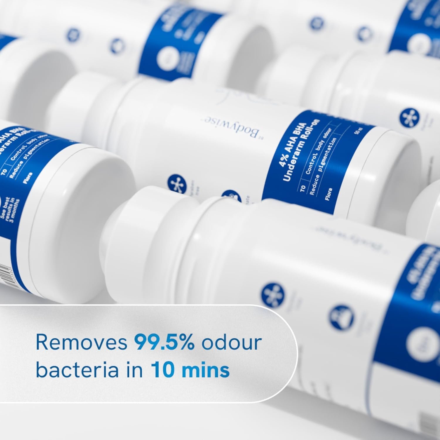 71yougwh6sl. sl1500 Be Bodywise 4% Aha Bha Underarm Roll On, 2% Lactic, 1% Mandelic and 1% Salicylic Acid, Controls Odour & Reduces Pigmentation, 0% Alcohol & 0% Aluminium, Flora Fragrance, 50ml