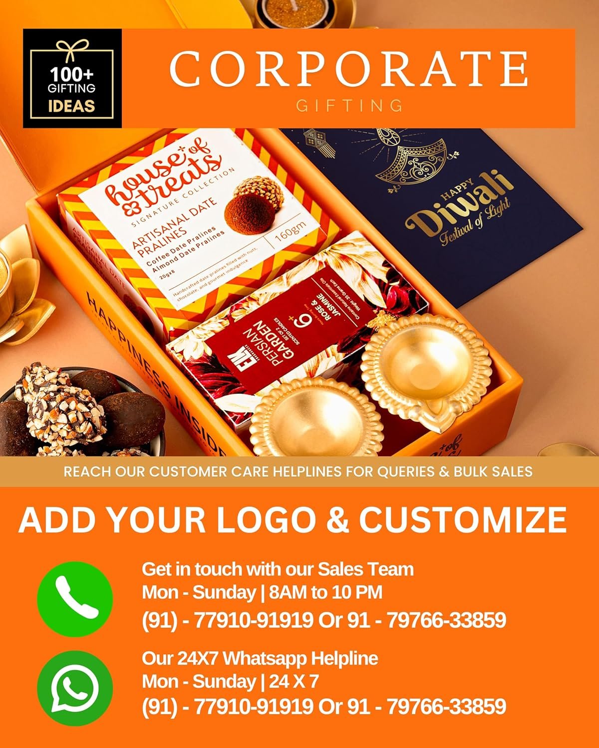 81 qzpgtj0l. sl1500 Hyperfoods® Diwali Gifts for Family and Friends Diwali Gifts for Employees 320 Grams Gift Hamper Corporate Gifts for Employees Chocolates Gift Pack Combo Scented Candles Pack of 2 Chocolate