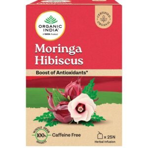 ORGANIC INDIA Moringa Hibiscus 25 Tea bags (Pack of 1)