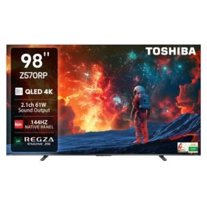 Toshiba 248 cm (98 inches) Z570RP Series 4K Ultra HD Smart QLED TV 98Z570RP (Black)
