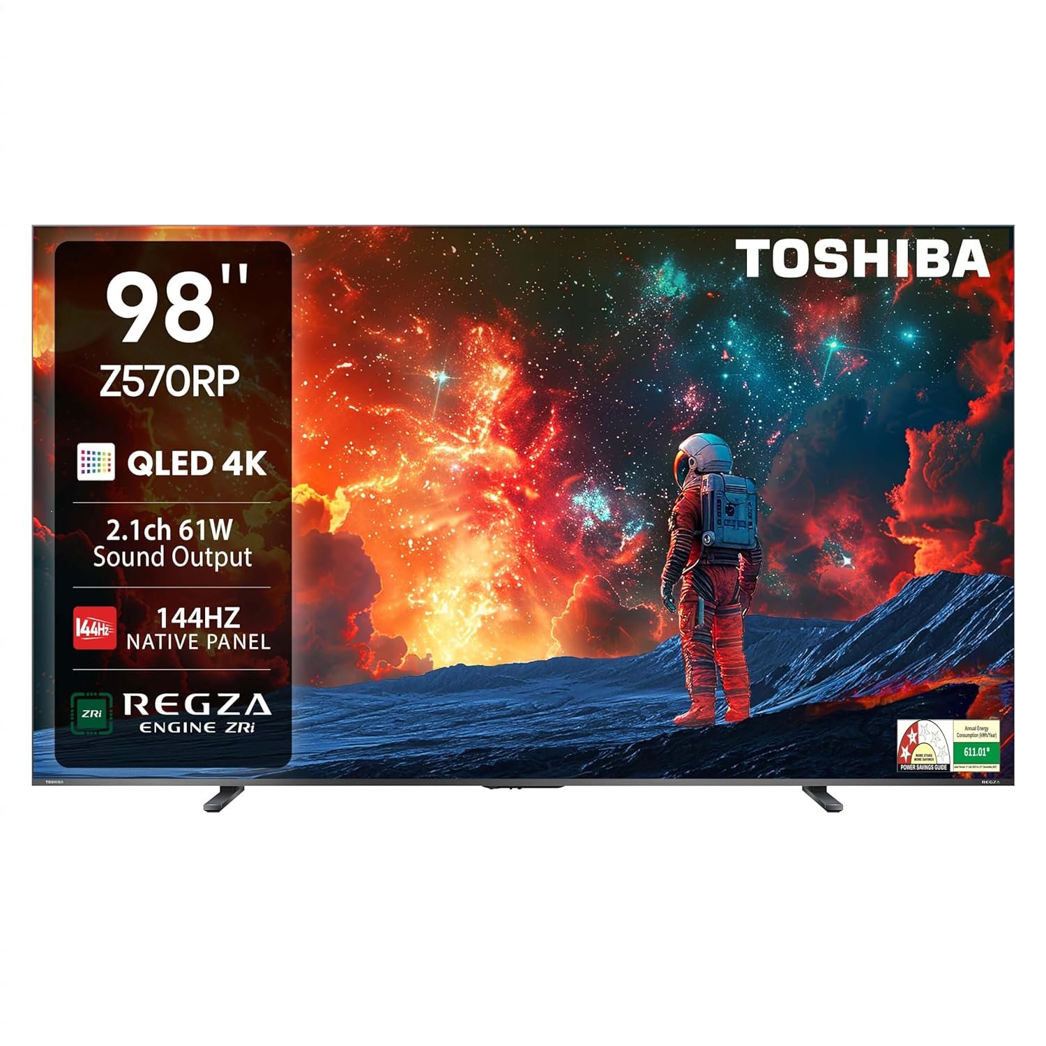 Toshiba 248 cm (98 inches) Z570RP Series 4K Ultra HD Smart QLED TV 98Z570RP (Black) Toshiba 248 cm (98 inches) Z570RP Series 4K Ultra HD Smart QLED TV 98Z570RP (Black)