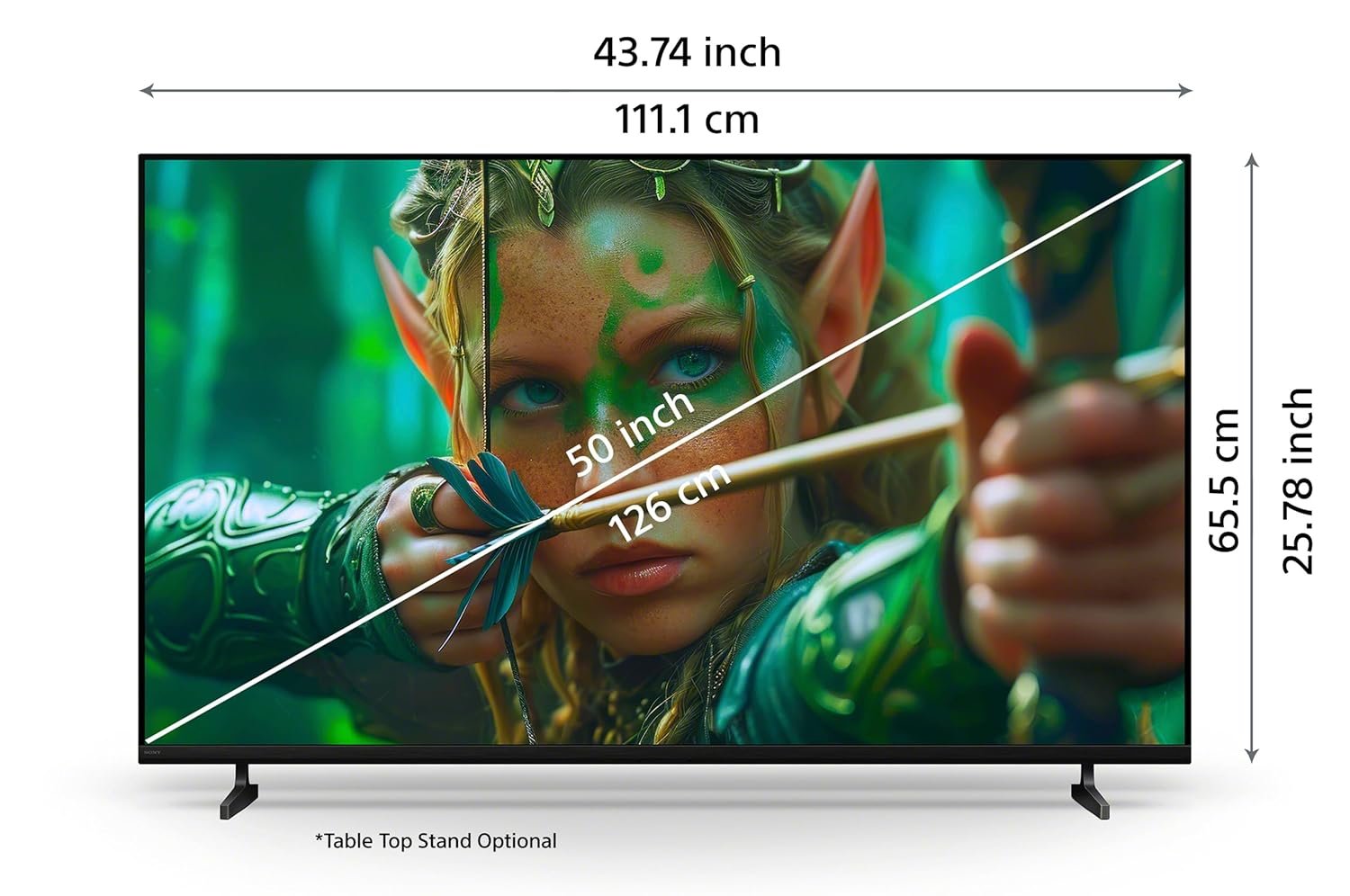 81vqkqifqel. sl1500 Sony 126 cm (50 inches) BRAVIA 2M2 Series 4K Ultra HD Smart LED Google TV K-50S22M2