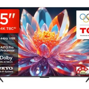 TCL 189 cm (75 inches) 4K Ultra HD Smart QLED Google TV 75T8C