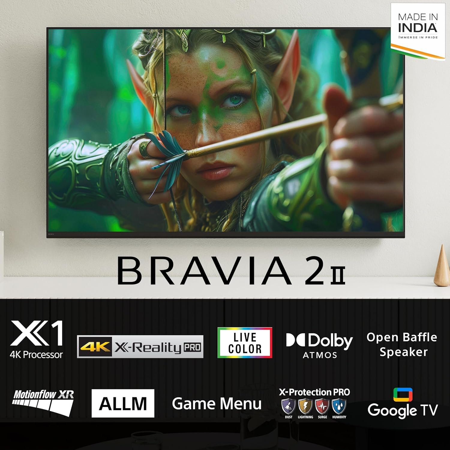 81vqa65feil. sl1500 1767884487 5854 Sony 126 cm (50 inches) BRAVIA 2M2 Series 4K Ultra HD Smart LED Google TV K-50S22M2