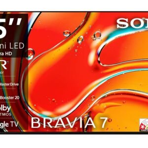Sony 164 cm (65 inches) BRAVIA 7 4K Ultra HD AI Smart Mini LED Google TV K-65XR70 (Black)