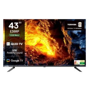 TOSHIBA 108 cm (43 inches) E38RP Series Full HD Ready Smart QLED Google TV 43E38RP
