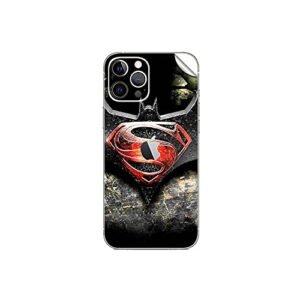GADGETS WRAP Printed Vinyl Skin Sticker Decal for Apple iPhone 12 Pro - Bat Vs Super Logo