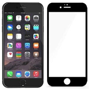 BOXXO Shield Tempered Glass for Apple iPhone 6S Designed to Fit & Protect Smart Phone. Gorilla [Shatter Proof] [9H Hardness] - Black