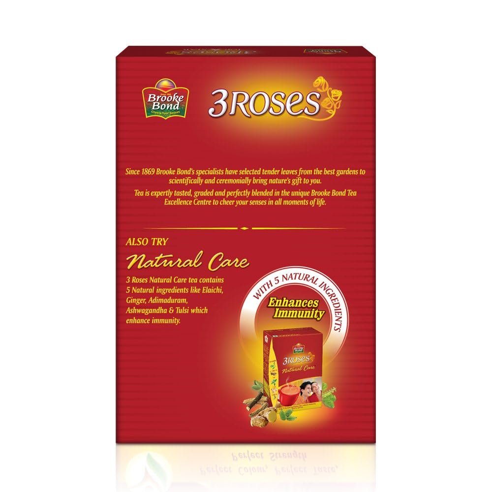 613gus pjkl. sl1000 3 Roses Assam Dust Tea, Premium Tea Powder, 100g Pack of 3