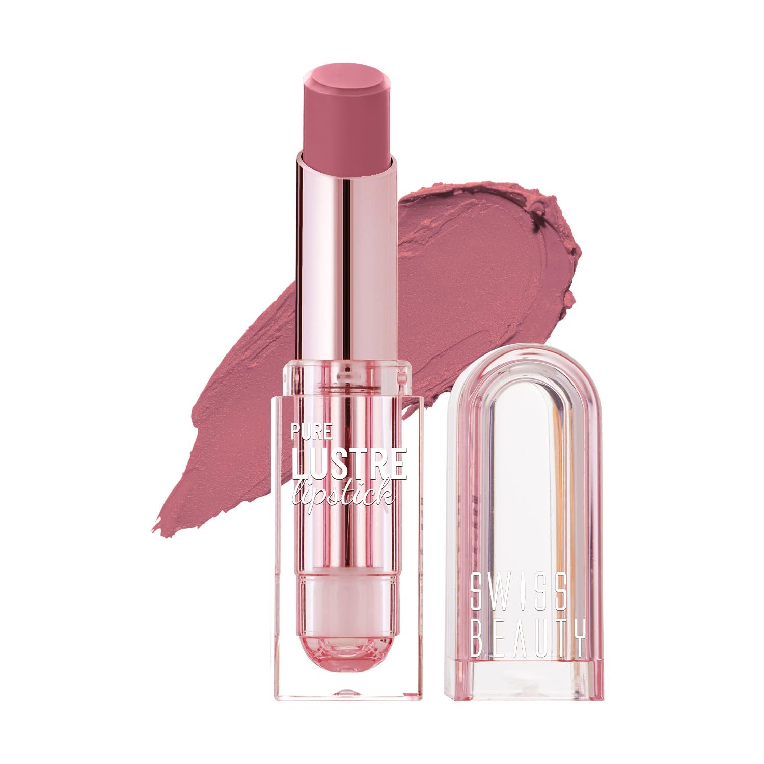 Swiss Beauty Pure Lustre Lipstick | High Shine Finish | Smooth Glide | With Olive Oil & Vitamin E | Hydrating | Shade- True Nude, 3.8gm Swiss Beauty Pure Lustre Lipstick | High Shine Finish | Smooth Glide | With Olive Oil & Vitamin E | Hydrating | Shade- True Nude, 3.8gm