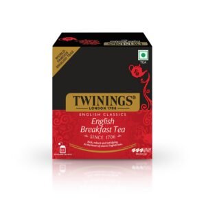Twinings English Breakfast Tea - 10 Teabags, Premium Black Tea - 20 Gm