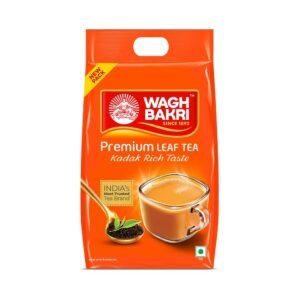Wagh Bakri Premium Tea | Black | Assam Blend | Kadak Chai | Aromatic Chai Patti | Rich & Bold Flavour | Lingering Taste & Kesari Golden Hue | Loose Leaf Tea | 1 Kg
