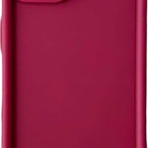 Scalebee Back Cover for Apple iPhone 14 Soft and Flexible Matt Finish Anti-Slip Scratch-Proof Camera Protection Silicon Phone Case (Redwine)