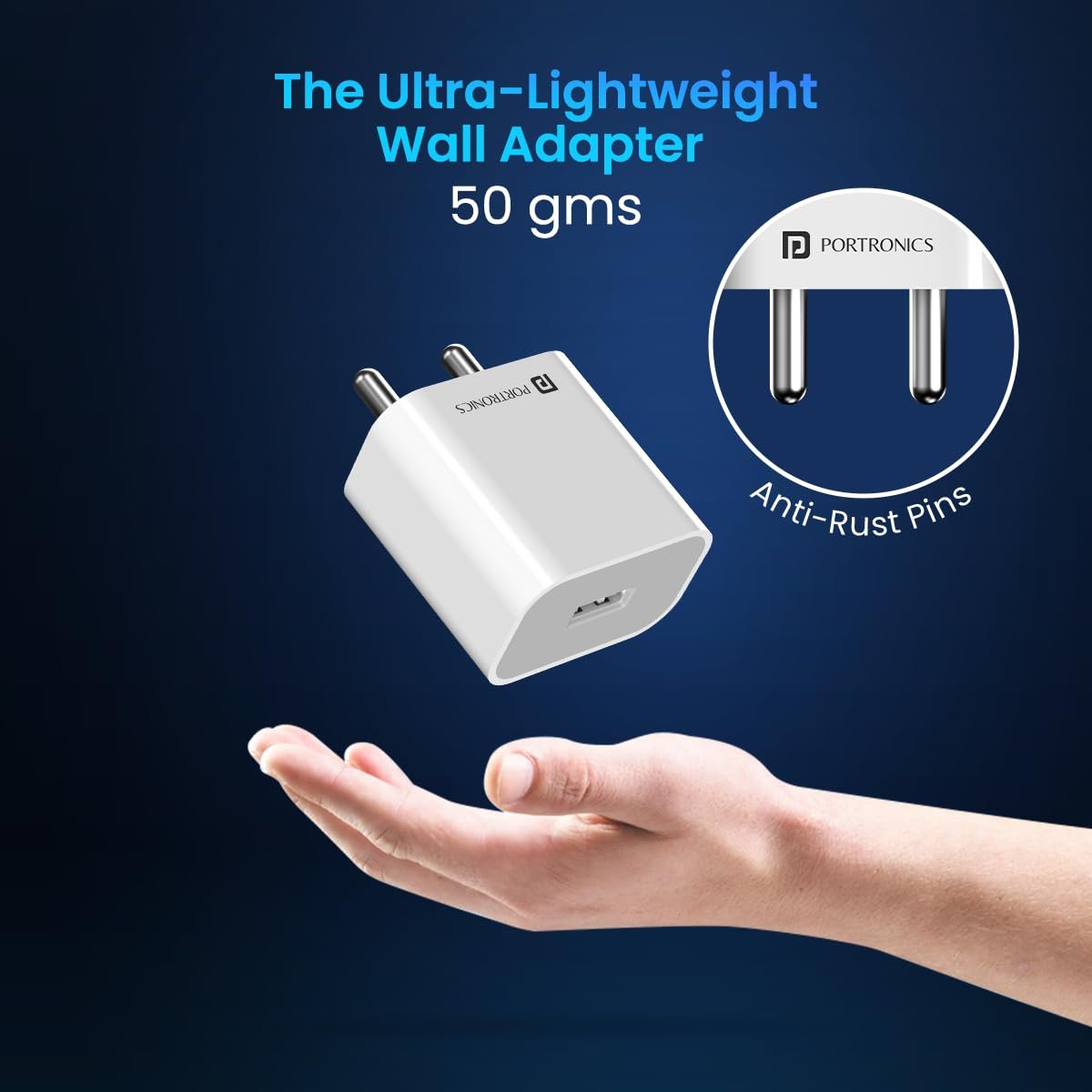 61ifvhghe6l. sl1200 Portronics Adapto 12 2.4A 12W Fast Wall Charger for iPhone 11/Xs/XS Max/XR/X/8/7/6/Plus, iPad Pro/Air 2/Mini 3/Mini 4, Samsung S4/S5, and More(White)