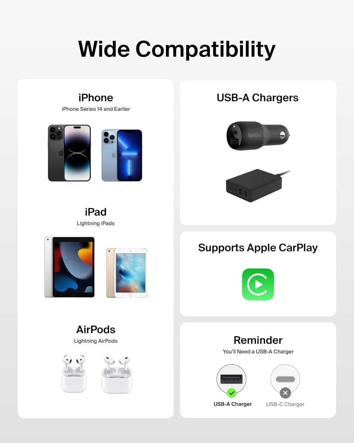 61mux70c6vl. sl1500 Belkin Apple Certified Nylon Braided USB A to Lightning Cable 1.5 Meter – MFi Certified Apple Charger USB C Cable – Fast Charging for iPhone 14, iPhone 13, iPad, Air Pods – White