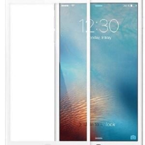 For Apple iPhone 7 | Tempered Glass Screen Protector Guard | Full Glue Curved Tempered Glass | Bubble Free Installation | Gorilla - White