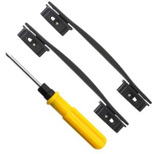 Trolley Handle Spare Parts, 2PCS Replacement Luggage Handle for Suitcase with 1PCS Screw Driver, 21.3cm Black Trolley Bag Handle Replacement with Screwdriver, Luggage Replacement Parts