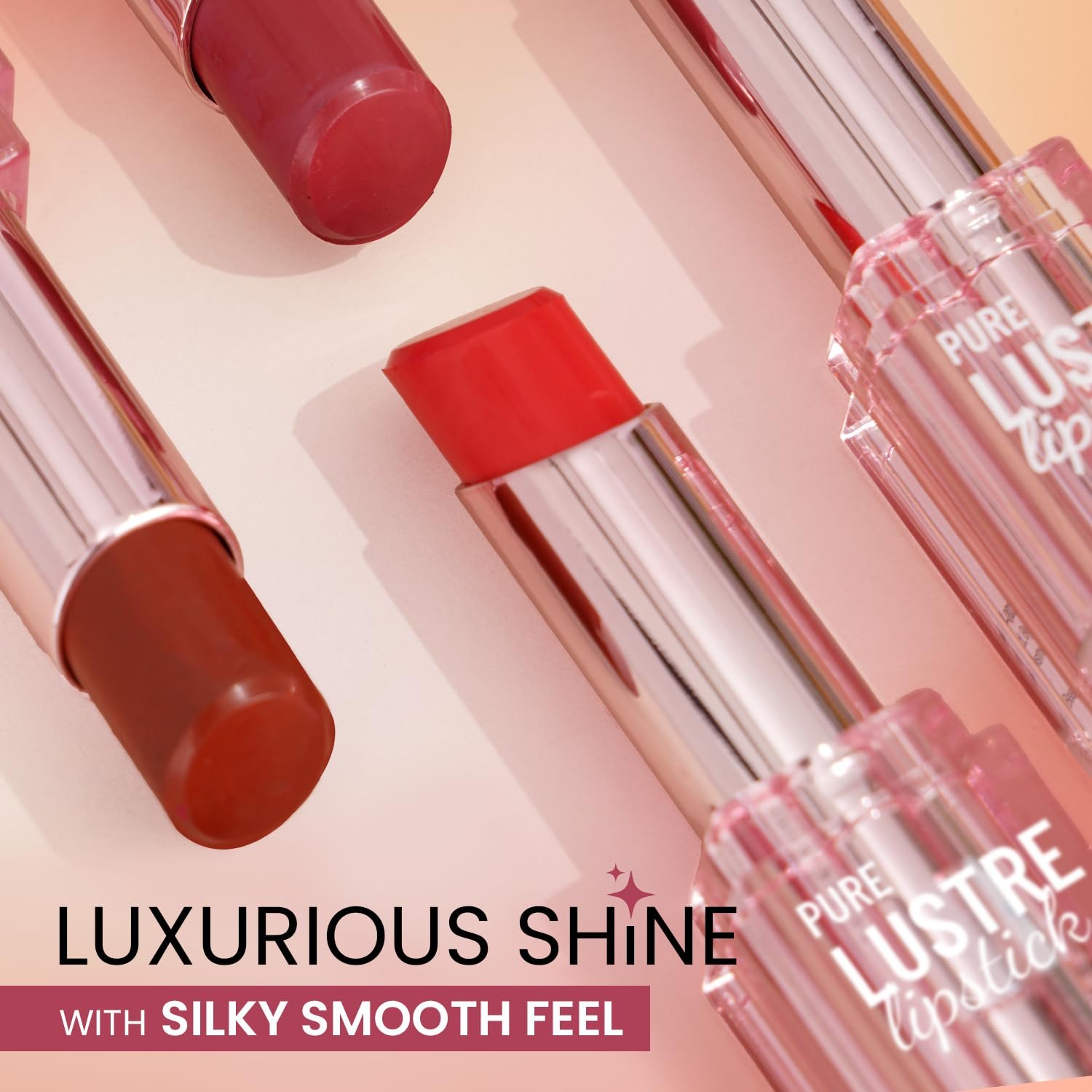 712tc2j k2l. sl1500 Swiss Beauty Pure Lustre Lipstick | High Shine Finish | Smooth Glide | With Olive Oil & Vitamin E | Hydrating | Shade- True Nude, 3.8gm