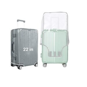 Handcuffs PVC Transparent Luggage Trolley Waterproof Cover|Dust Proof Suitcase & Trolley Bag Cover - 22 Inches