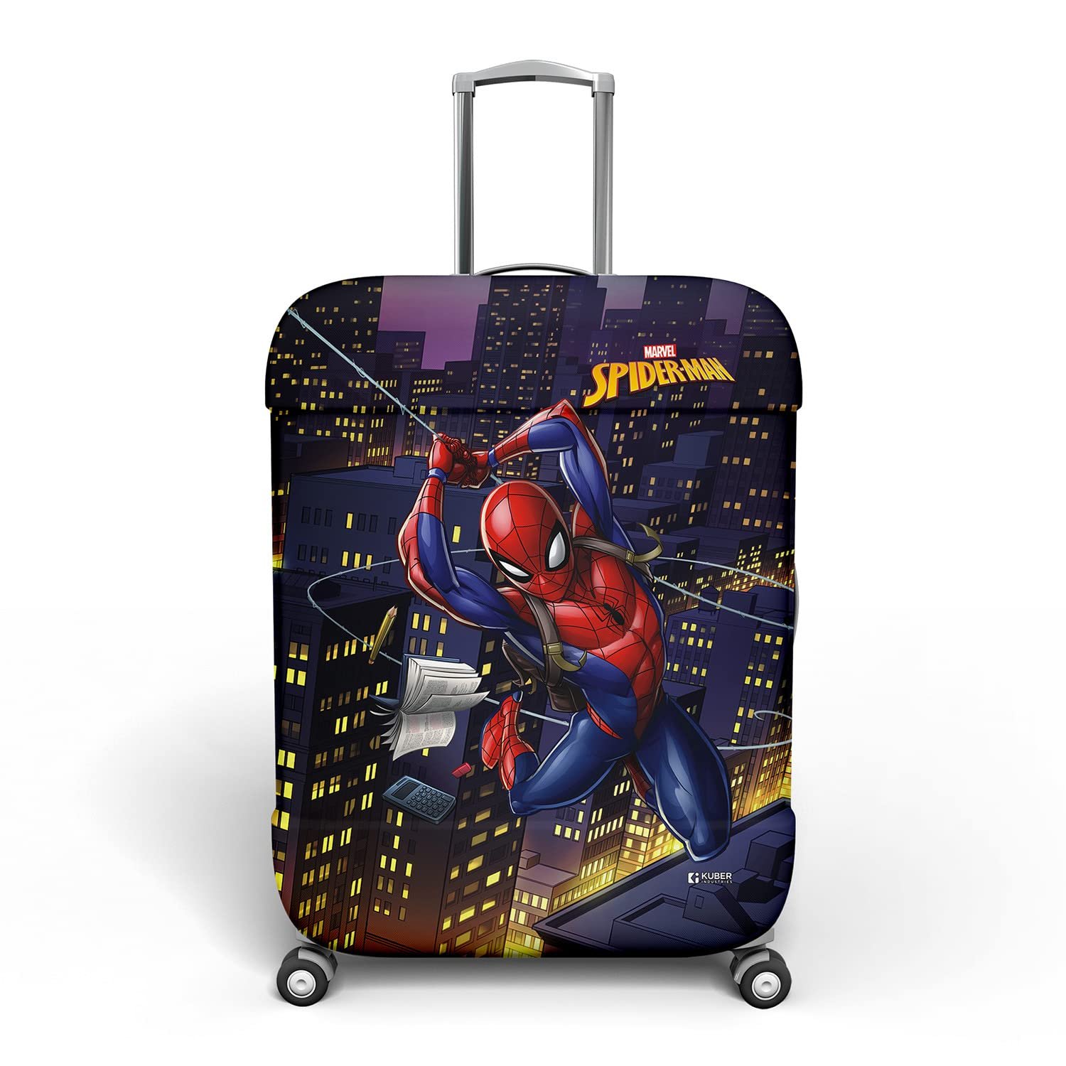 Heart Home Marvel Spiderman Luggage Cover | Polyester Travel Suitcase Cover | Washable | Stretchable Suitcase Protector | 18-22 Inch | Small | Multicolor Heart Home Marvel Spiderman Luggage Cover | Polyester Travel Suitcase Cover | Washable | Stretchable Suitcase Protector | 18-22 Inch | Small | Multicolor