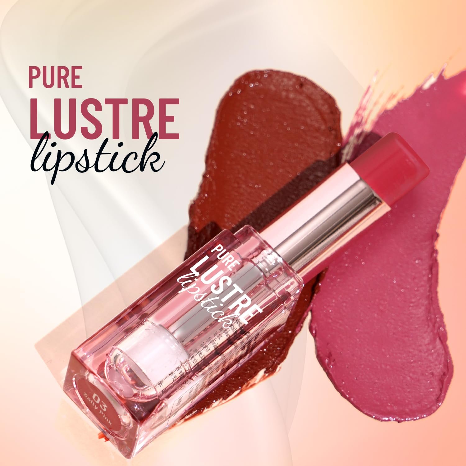 71iq lkvwl. sl1500 Swiss Beauty Pure Lustre Lipstick | High Shine Finish | Smooth Glide | With Olive Oil & Vitamin E | Hydrating | Shade- True Nude, 3.8gm