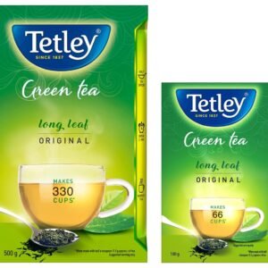 Tetley Long Leaf Original | All-Natural Green Tea With Anti-Oxidants | Green Tea | 500G & Long Leaf Original | All-Natural Green Tea With Anti-Oxidants | Green Tea | 100G - Loose Leaves