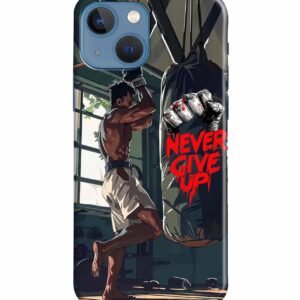 Never Give Up Motivation Quotes Printed Hard Back Case Cover & Compatible for Apple iPhone 13 (Multicolor) - D1809