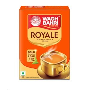 Wagh Bakri Royale Leaf Tea|Super Premium Handpicked 2nd Flush Assam Tea|Rich And Smooth Flavor|Exquisite Fusion Of CTC & Orthodox Long Leaves|Golden Kesari Hue|Mesmerizing Aromatic Black Tea|225 Gm