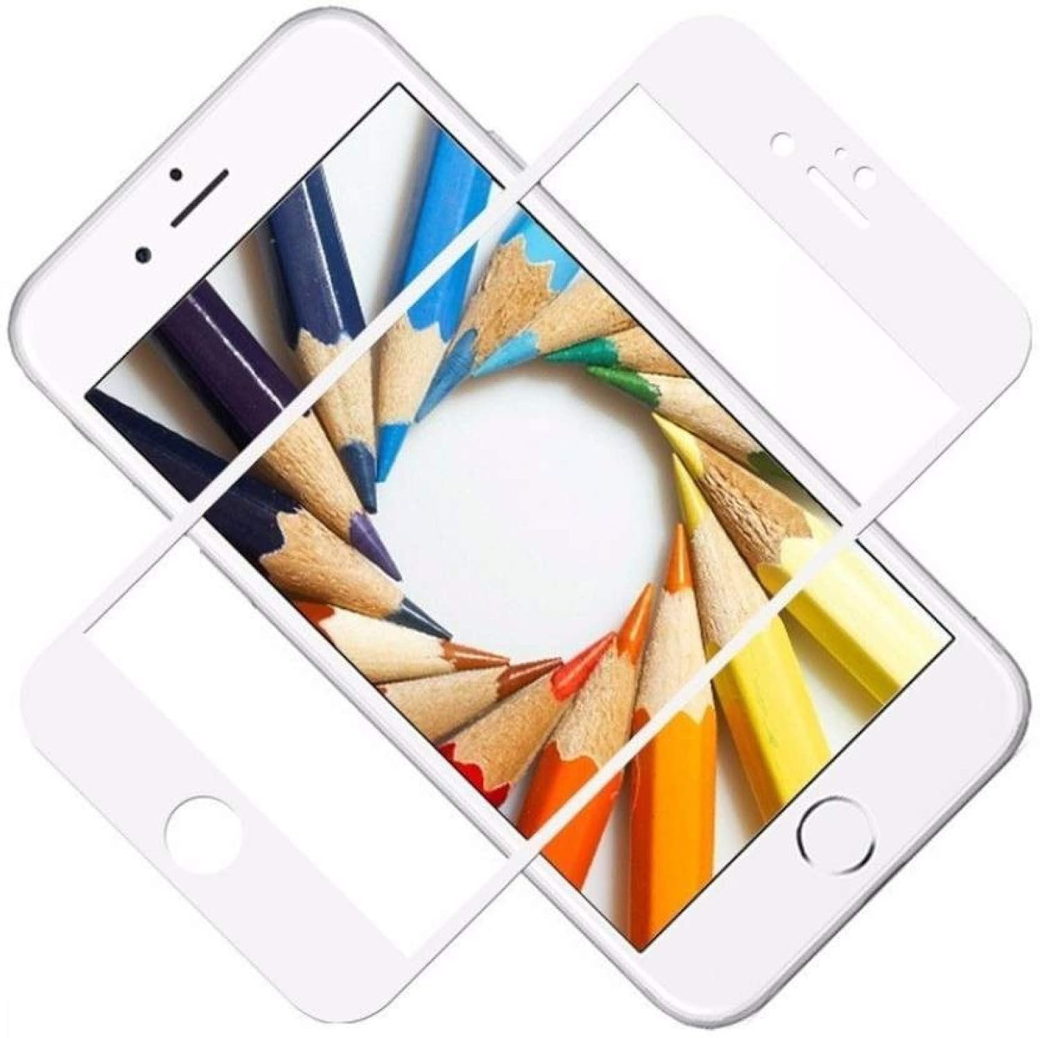 71ixor1fcdl. sl1500 1770761199 4443 BOXXO |For Apple iPhone 6S | Tempered Glass Screen Protector Guard | Full Glue Curved Tempered Glass | Bubble Free Installation | Gorilla – White