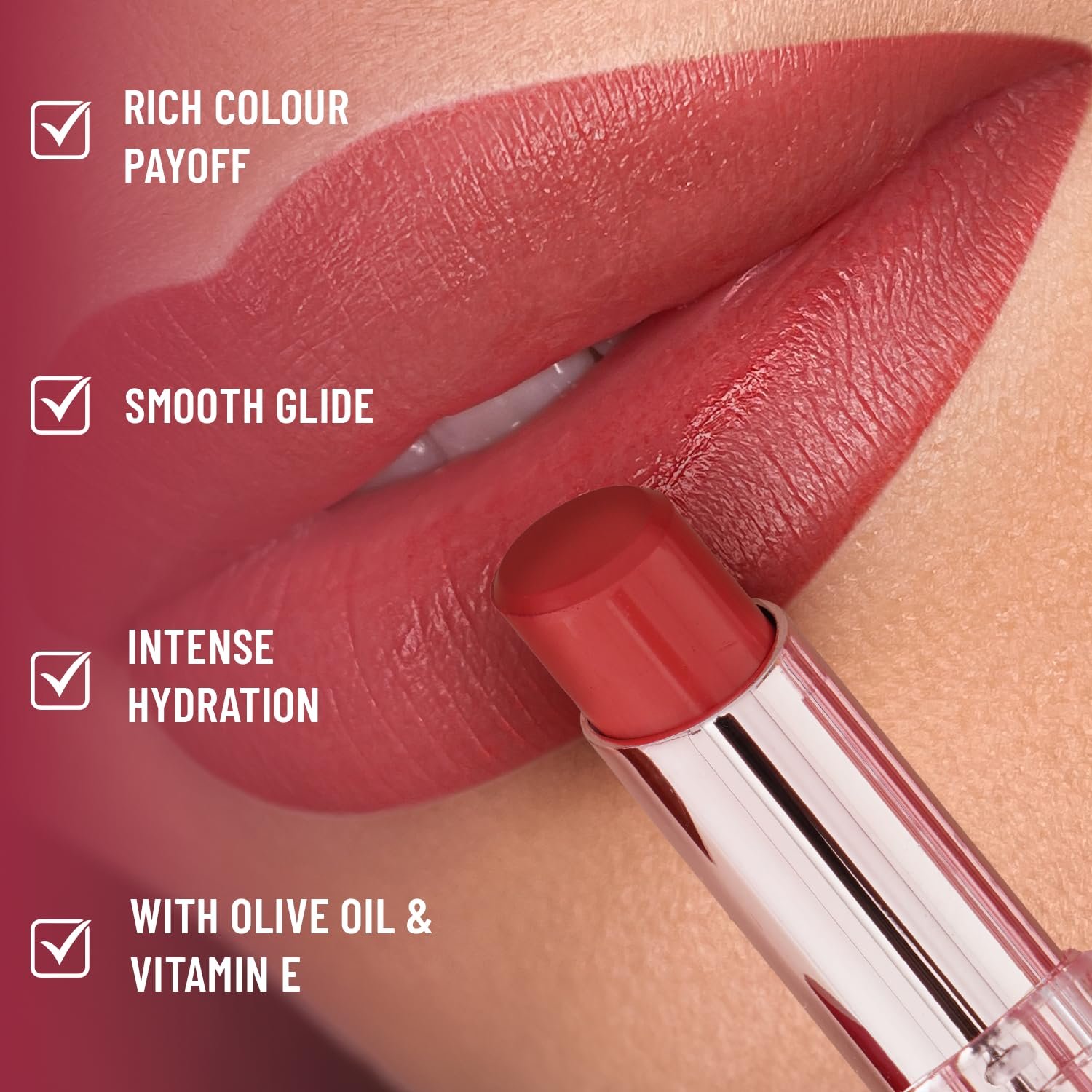 71x7cejz al. sl1500 Swiss Beauty Pure Lustre Lipstick | High Shine Finish | Smooth Glide | With Olive Oil & Vitamin E | Hydrating | Shade- True Nude, 3.8gm
