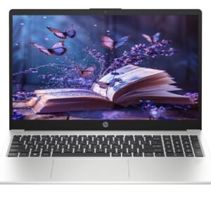 HP 15 (2025), AMD Ryzen 3 7335U Quad Core - (8 GB DDR5/512 GB SSD/AMD Radeon Graphics/Windows 11 pro) Thin and Light Business Laptop/15.6" FHD Display/Turbo Silver/1.5 kg/MSO 2024 / Copilot Key AI PC