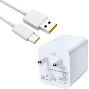 80W Type-C Charger for Apple iPhone 17 Pro Max Original QC Adapter Type C 3.0A High Speed Fast Turbo Charge QC 3.0 Smart with 1m Type-C Charging & Sync Cable (White, Big, SZ.Y4)