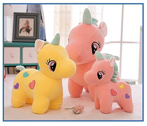 418askmscrl Babique Unicorn Teddy Bear Plush Soft Toy Cute Kids Birthday Animal Baby Boys/Girls (25 cm, Pink)