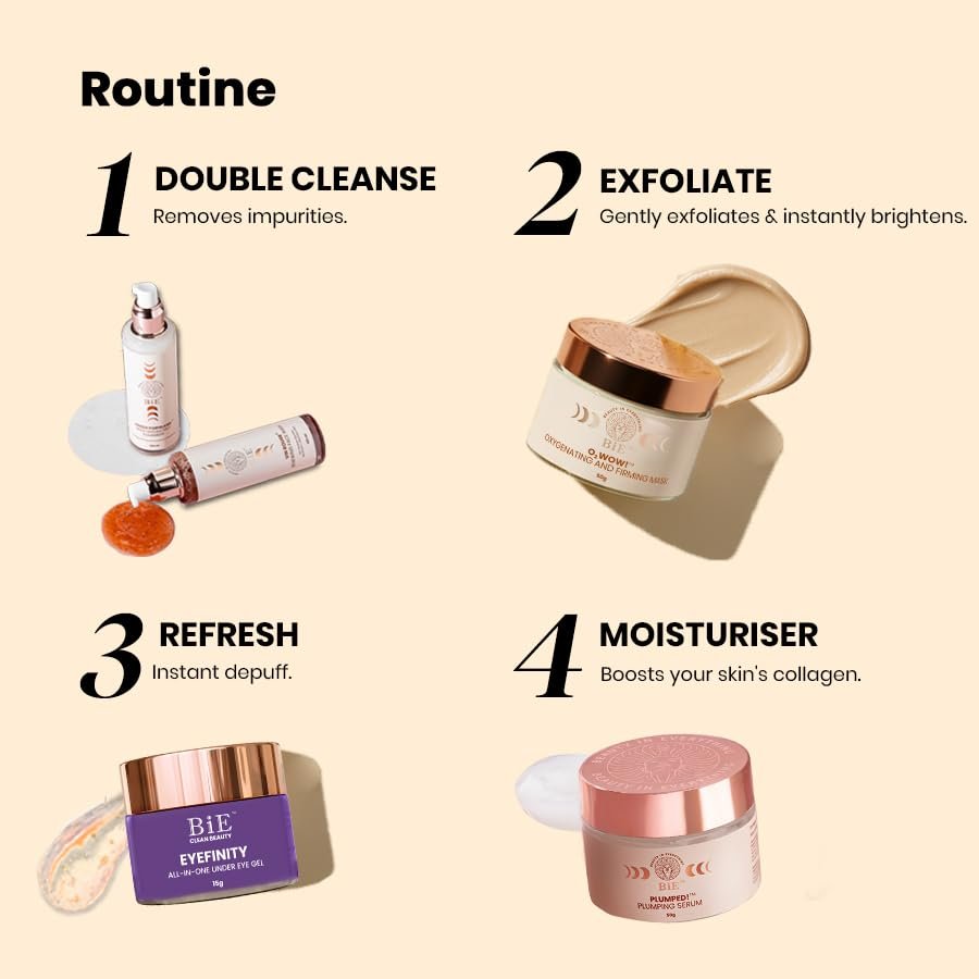 51qbphz8kel BiE Plumped! | Plumping Serum with Collagen | Stem Cells | Geranium Oil for Hydrated | Smooth Skin | 20gm