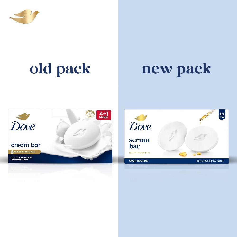 51ugdoirwl. sl1000 Dove Serum Bar | with Nutrient Serum | Deep Nourish | 625g (125g x 5)