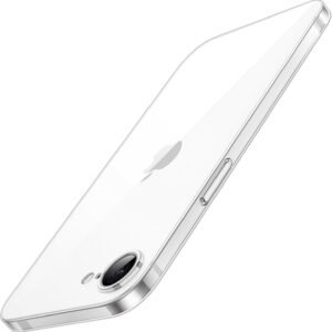 Back Cover Case for Apple iPhone 16e Transparent TPU with Camera Protection, Shockproof, Anti-Yellowing, Scratch-Resistant, Wireless Charging Compatible for (iPhone 16e Transparent)