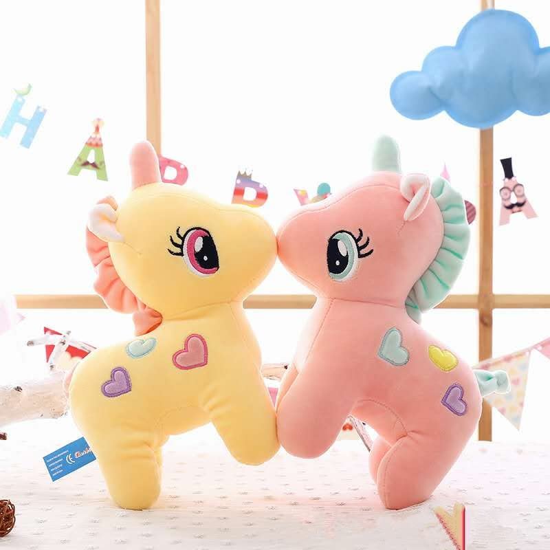 51gjdzfadbl Babique Unicorn Teddy Bear Plush Soft Toy Cute Kids Birthday Animal Baby Boys/Girls (25 cm, Pink)