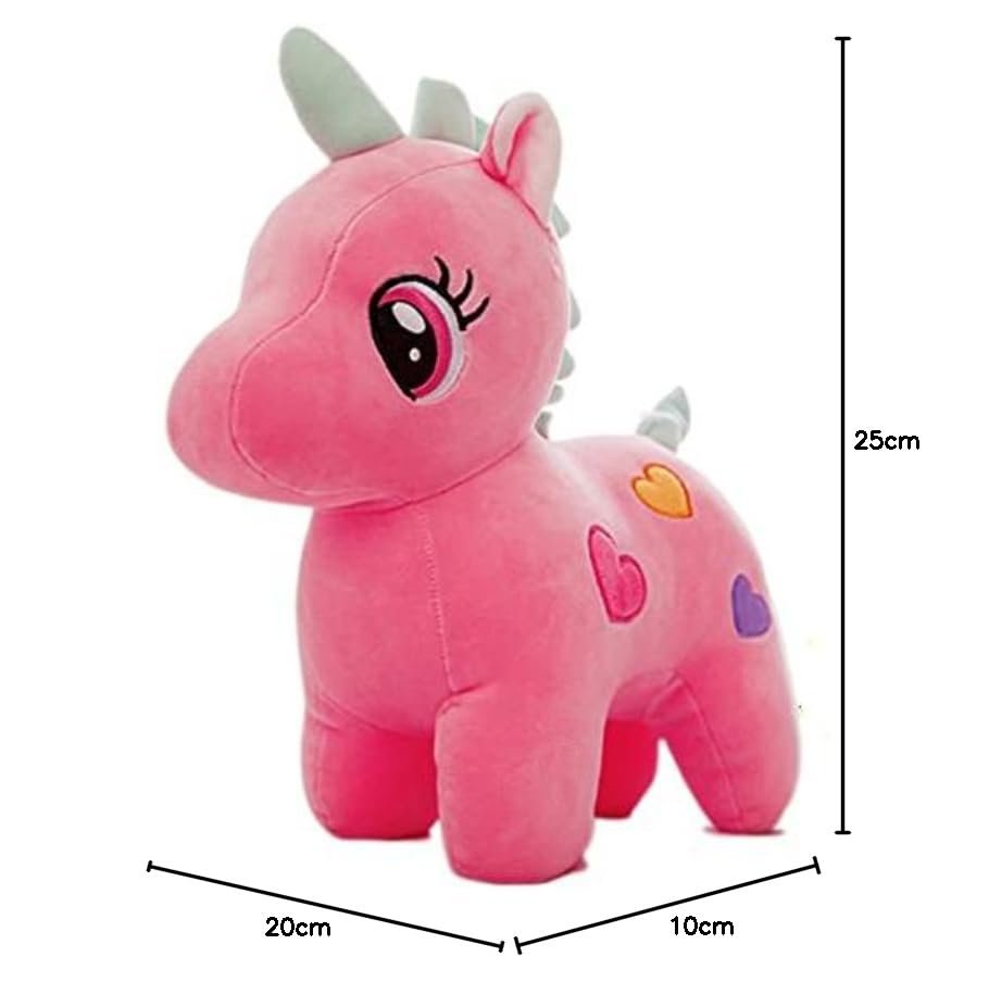 51m40wjacvl Babique Unicorn Teddy Bear Plush Soft Toy Cute Kids Birthday Animal Baby Boys/Girls (25 cm, Pink)