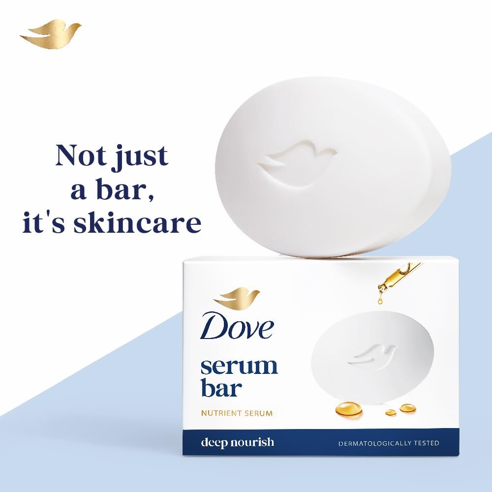 51vqtub54pl. sl1000 Dove Serum Bar | with Nutrient Serum | Deep Nourish | 625g (125g x 5)