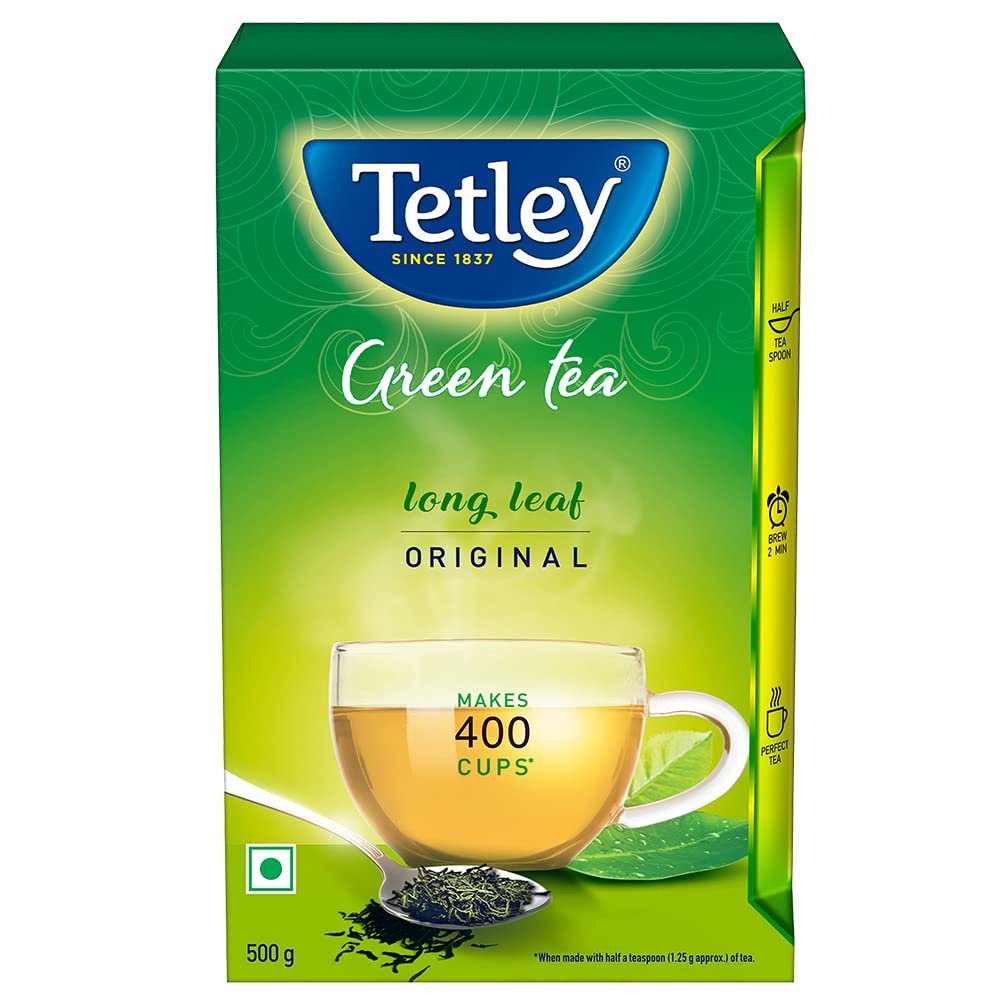 61dpac3natl. sl1000 1774047507 8111 Tetley Loose Green Tea Leaves 500g – Classic Flavour, Immune Support, Vitamin C, 400 Cups, 5x Antioxidants & Tetley Green Tea Immune 25 Bags – Ginger, Mint, Lemon, Vitamin C