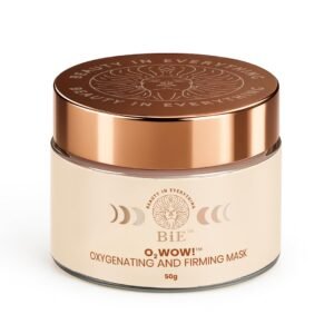 BiE O2WOW Oxygenating & Firming Face Mask | Detan, Pigmentation & Dark Spot Care | Instant Tan Removal | Acai Berry, Ginseng Stem Cells & Vital Oxygen | All Skin Types | 50gm