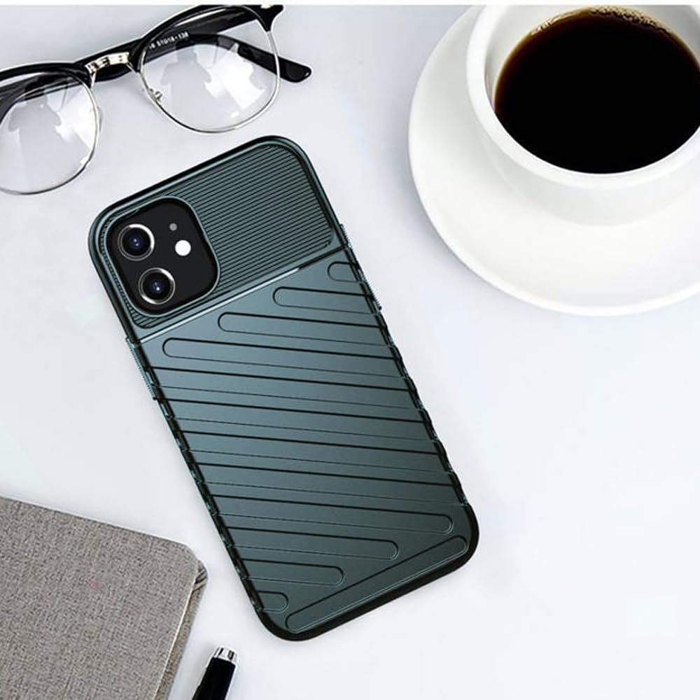 61lbp8wedgl. sl1000 amazon basics Shockproof Mobile Cover for Apple iPhone 12 Mini (360 Degree Protection | Protective Design | Anti-Scratch Tough Slim TPU Case), Green