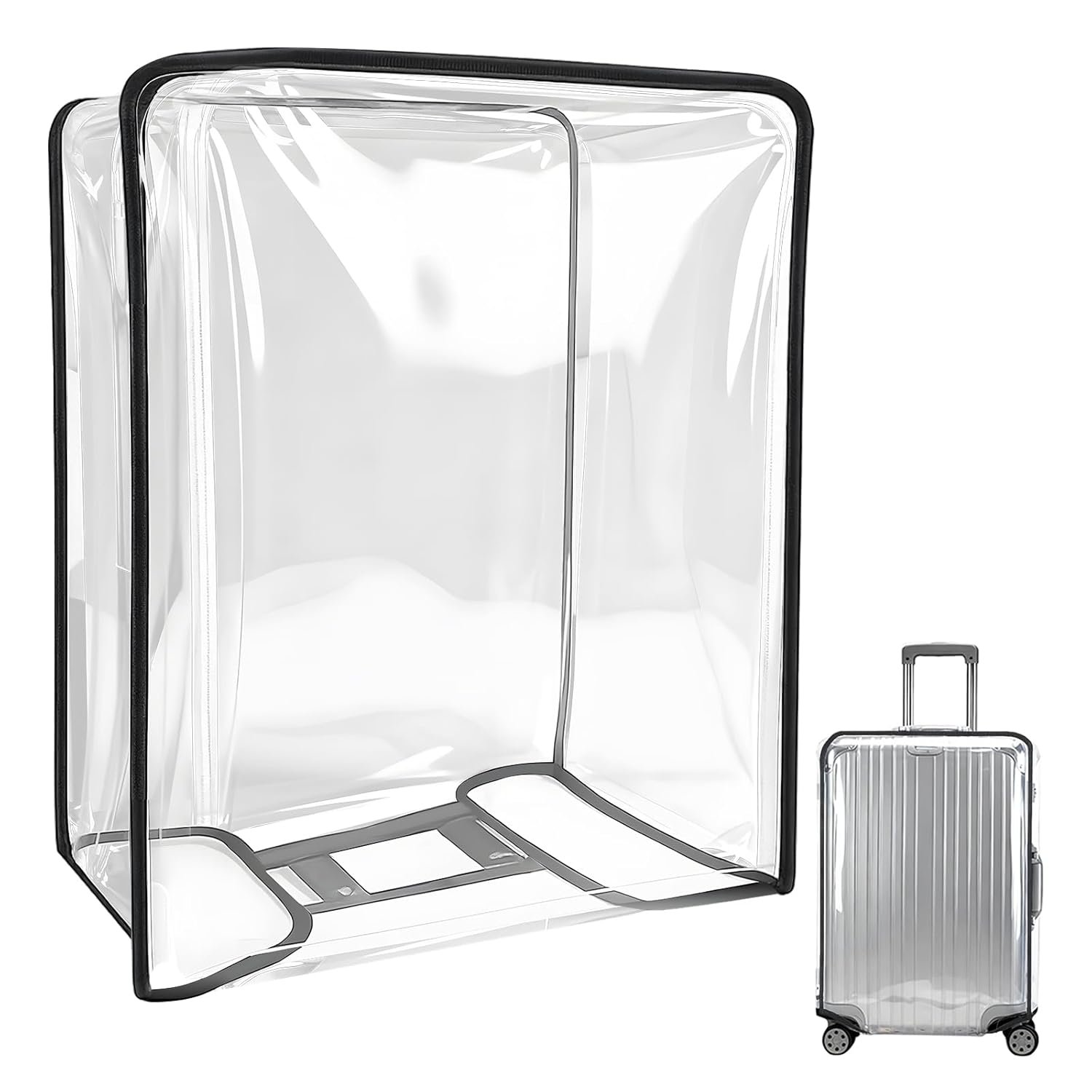 20 Inch Luggage Cover, Transparent PVC Suitcase Protector, Water-Resistant and Scratch-Resistant Travel Cover Suitable for Travel Accessories 20 Inch Luggage Cover, Transparent PVC Suitcase Protector, Water-Resistant and Scratch-Resistant Travel Cover Suitable for Travel Accessories