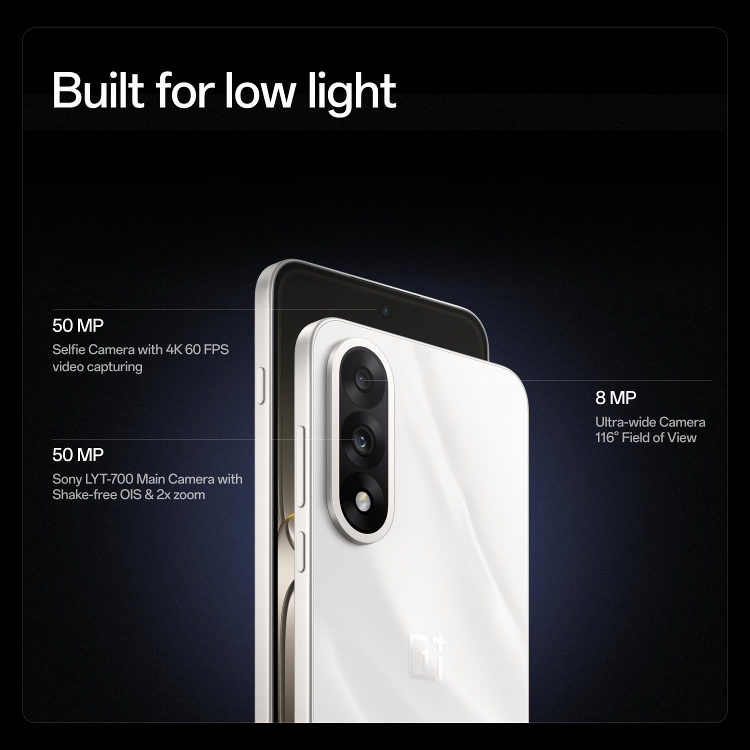 61u 0ljthcl. sl1500 OnePlus Nord 5 | Snapdragon 8s Gen 3 | Stable 144FPS Gaming | Dual 50MP Flagship Camera | Powered by OnePlus AI | 8GB + 256GB | Marble Sands