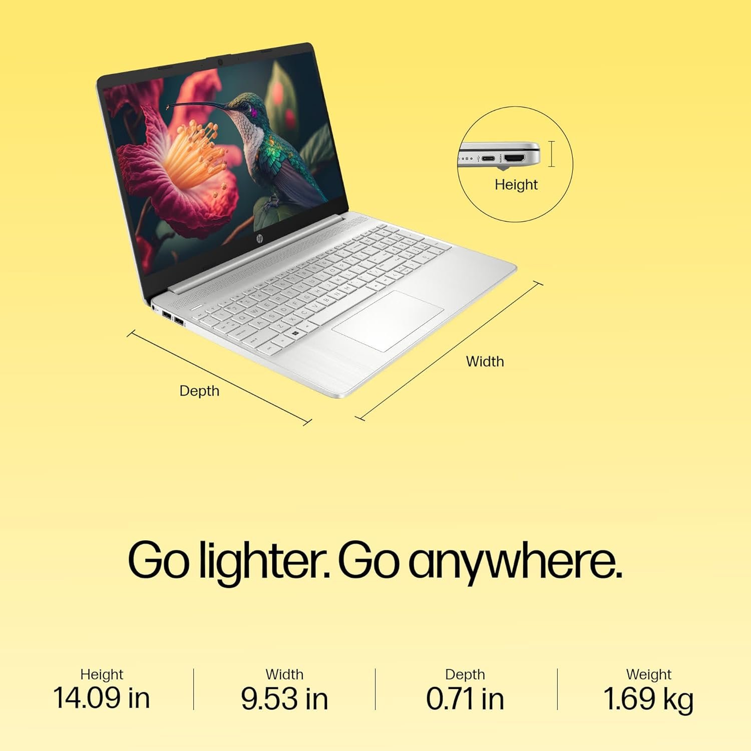 71iylb0gq4l. sl1500 HP 15s, AMD Ryzen 3 5300U, 8GB DDR4, 512GB SSD, 15.6-inch(39.6cm), Anti-Glare, FHD Laptop, AMD Radeon Graphics, 720p HD Camera, Dual Speakers (Win 11, Office 21, Silver, 1.69kg) eq2212AU