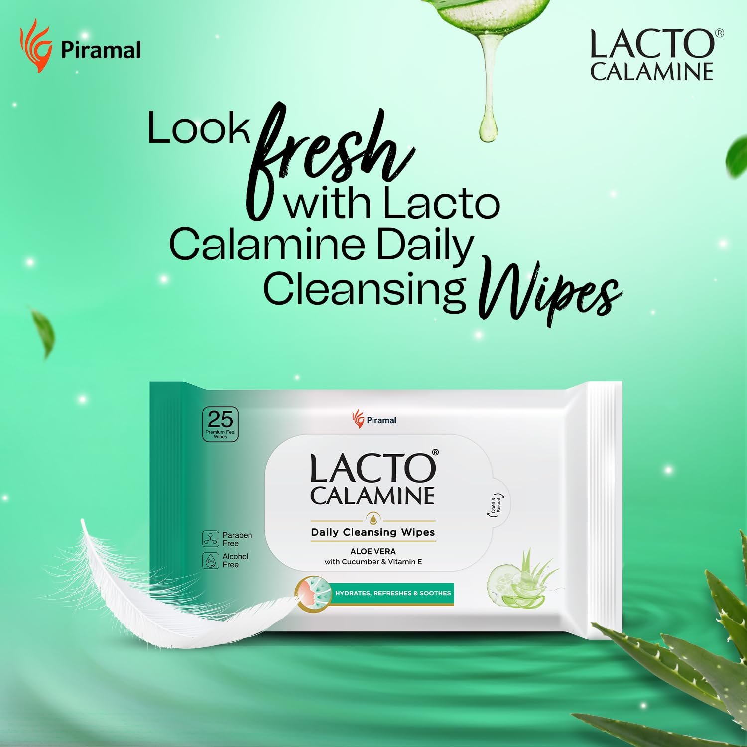 71kuatfzcel. sl1500 Lacto Calamine Daily Cleansing Face Wipes 25N Each – Pack of 2 | Makeup Remover Wipes | Wet Tissue for Face with Aloe Vera, Cucumber & Vitamin E | Wet Wipes for Women & Men | Paraben & Alcohol Free