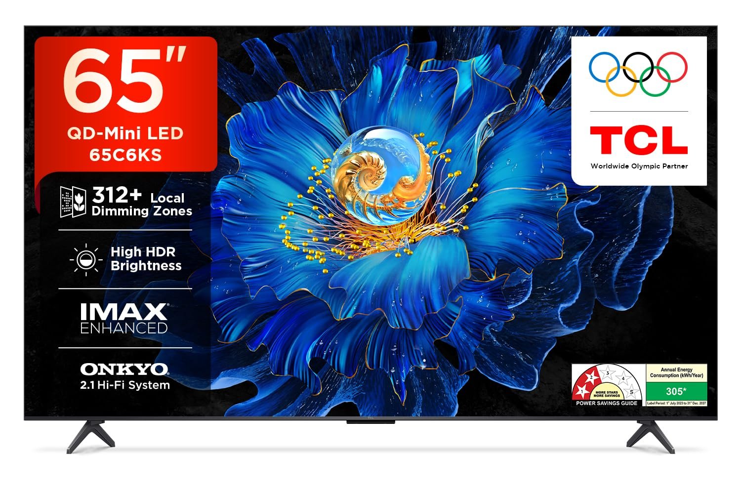 TCL 164 cm (65 inches) 4K Ultra HD Smart QD-Mini LED Google TV 65C6KS TCL 164 cm (65 inches) 4K Ultra HD Smart QD-Mini LED Google TV 65C6KS