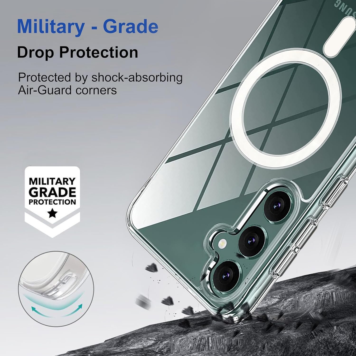 81cuw5e5zxl. sl1500 Zapcase Back Case Cover for Samsung Galaxy A55 5G | Compatible for Samsung Galaxy A55 5G Back Cover | Scratch-Resistant Back Cover | Clear