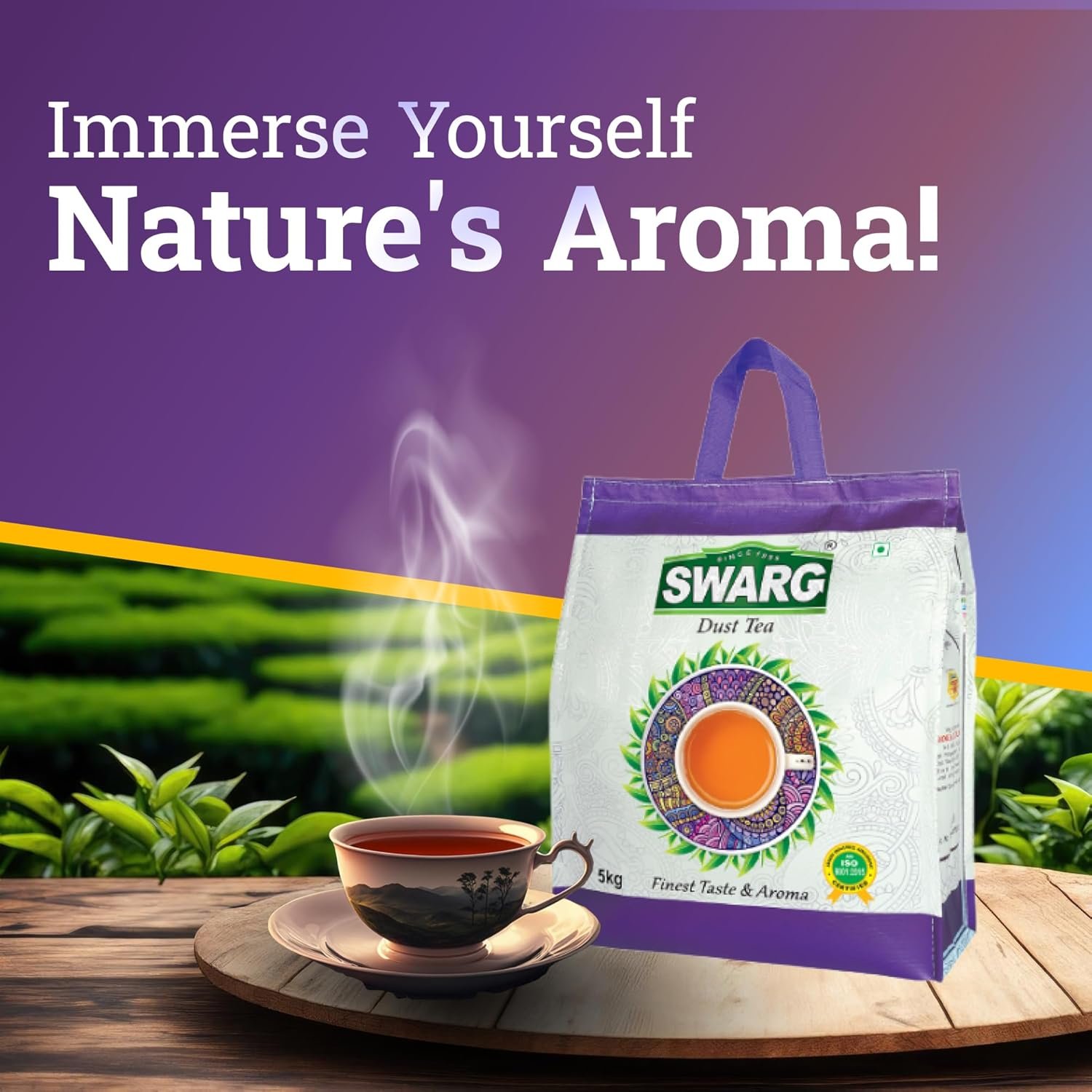 81esgybapfl. sl1500 Swarg Dust Tea | Strong Assam Chai | 5 KG