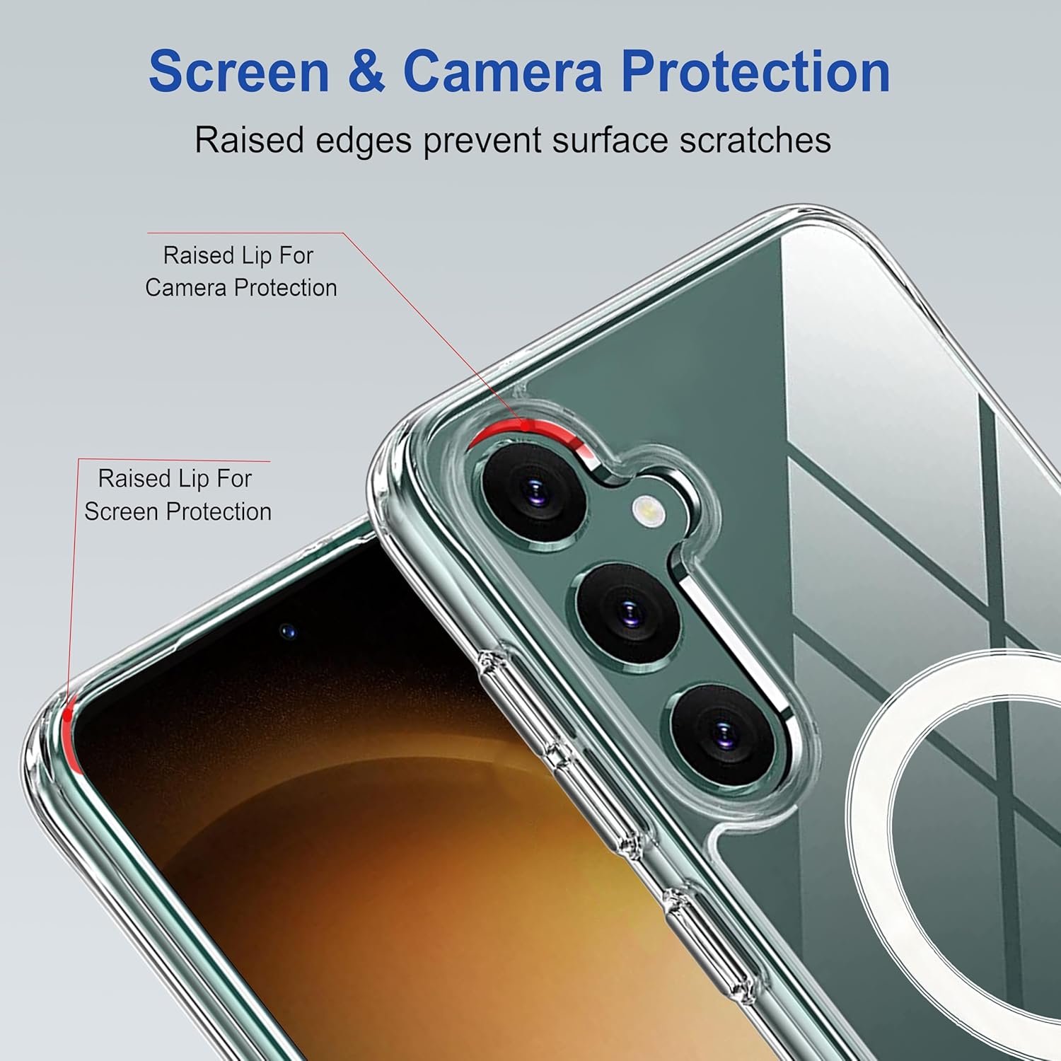 81p3dbqpahl. sl1500 Zapcase Back Case Cover for Samsung Galaxy A55 5G | Compatible for Samsung Galaxy A55 5G Back Cover | Scratch-Resistant Back Cover | Clear